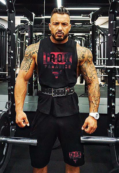 Echipament sportiv pentru sala Iron Paradise Red Maieuri