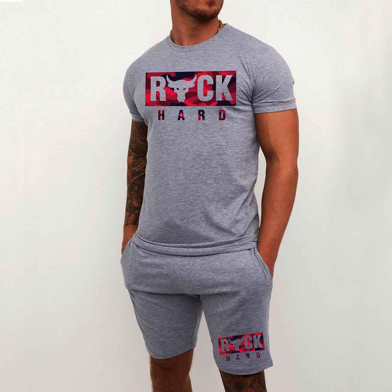 Echipamentul scurt FOTL Rock Hard Red Camo Gri