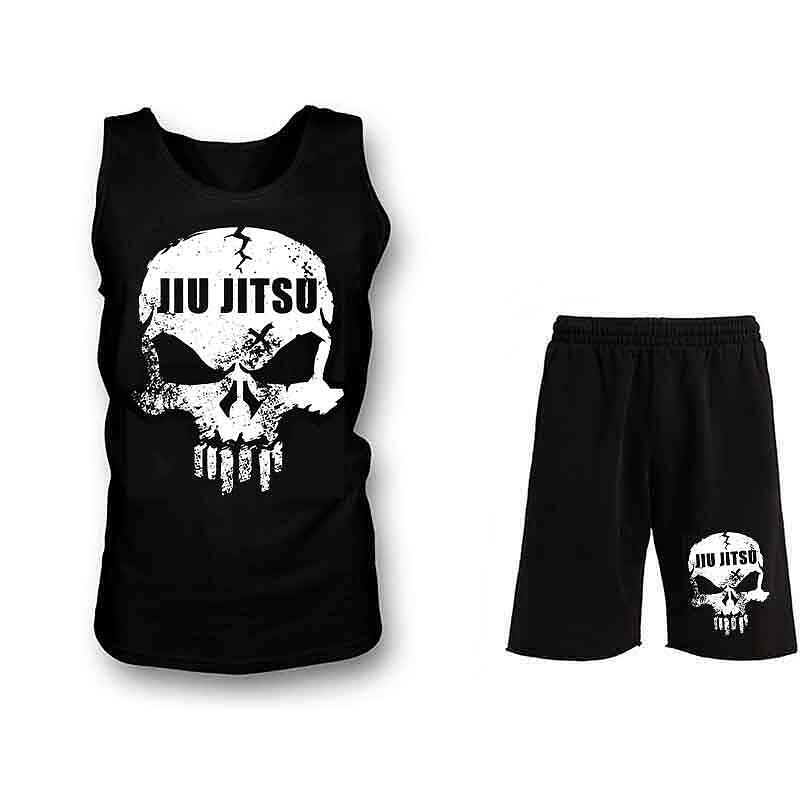 Echipamentul scurt maieuri Jiu Jitsu Skull