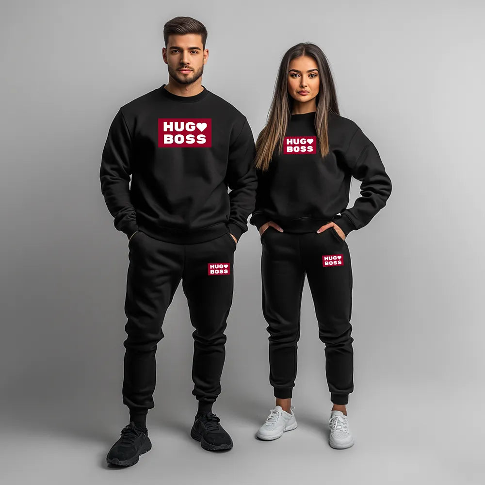 Hanorace + Pantaloni pentru cupluri The Boss Hug 2