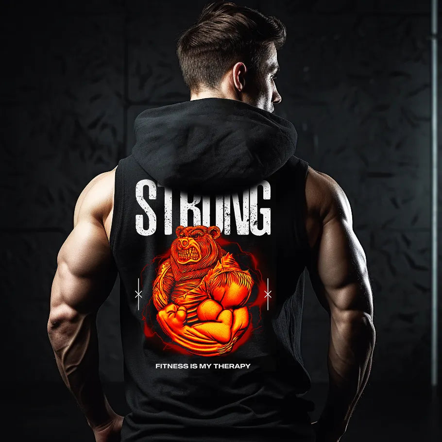 Hanorace fără maneca Strong Bear