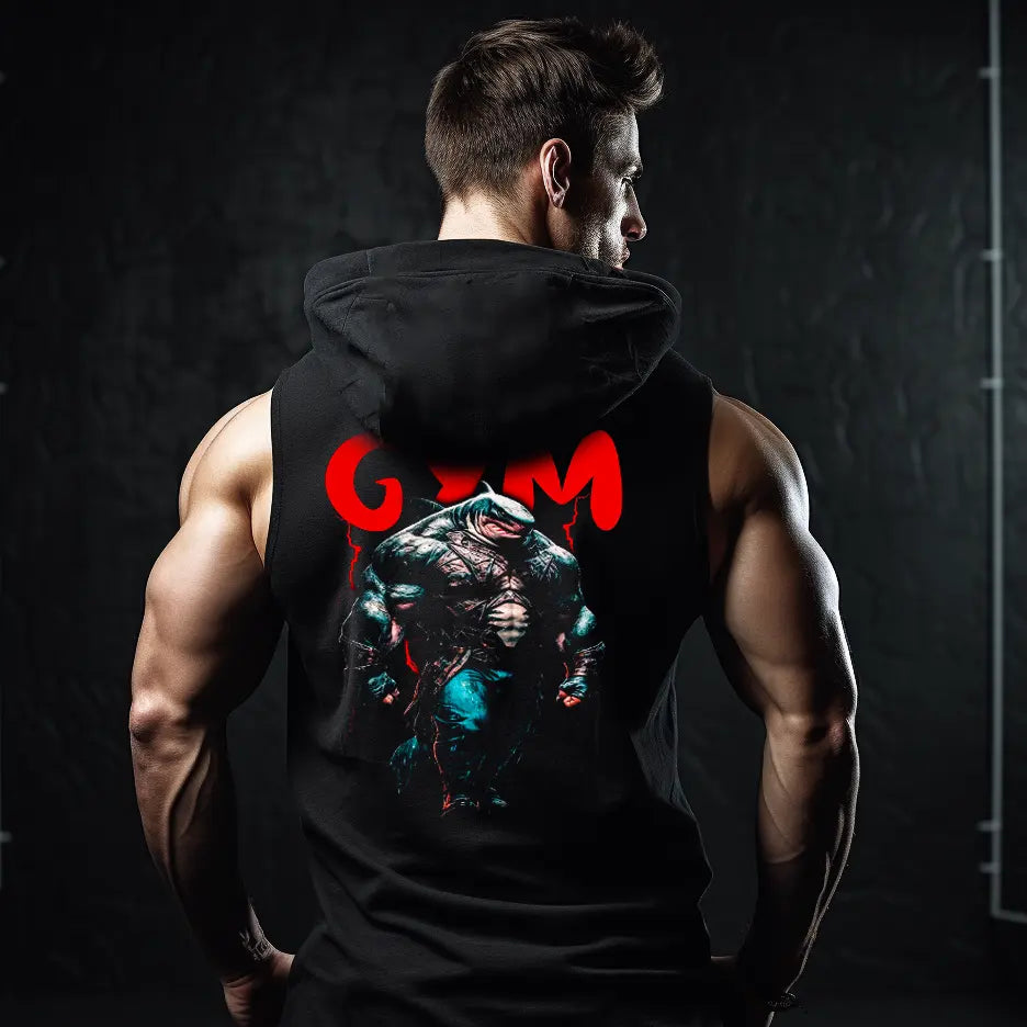 Hanorace fără maneca Gym Shark