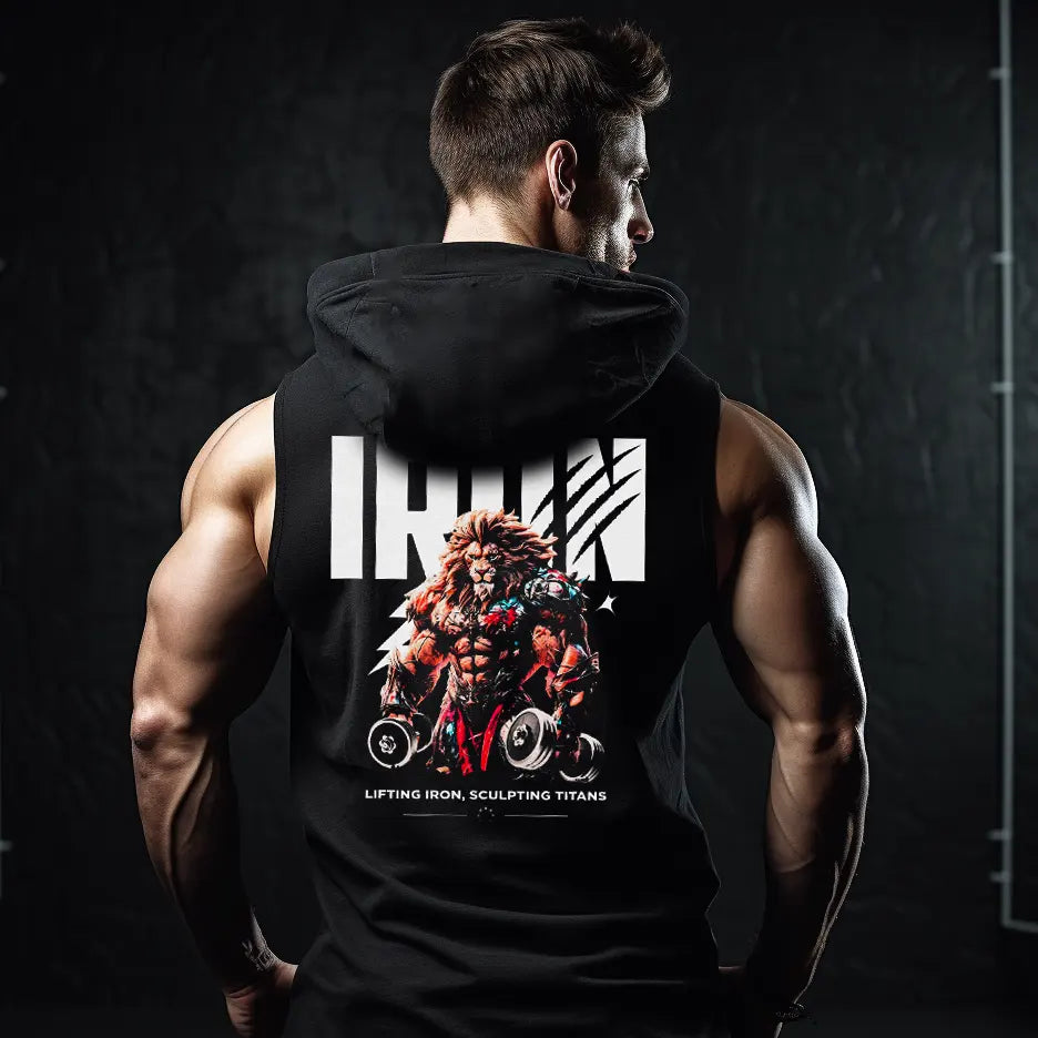 Hanorace fără maneca Iron Lion