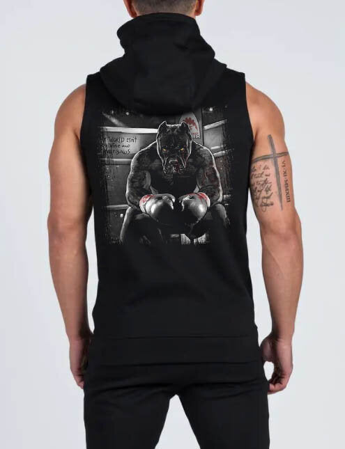 Hanorace fără maneca BOXING cu fermoar