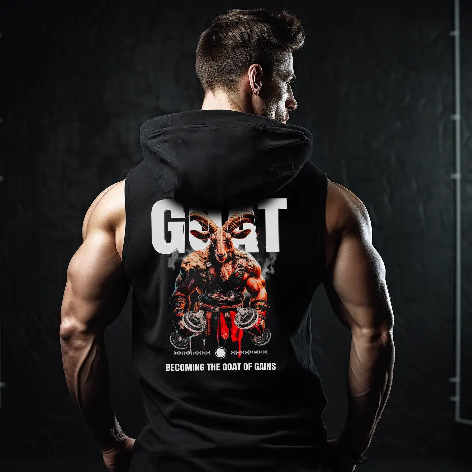 Hanorace fără maneca Gym Goat