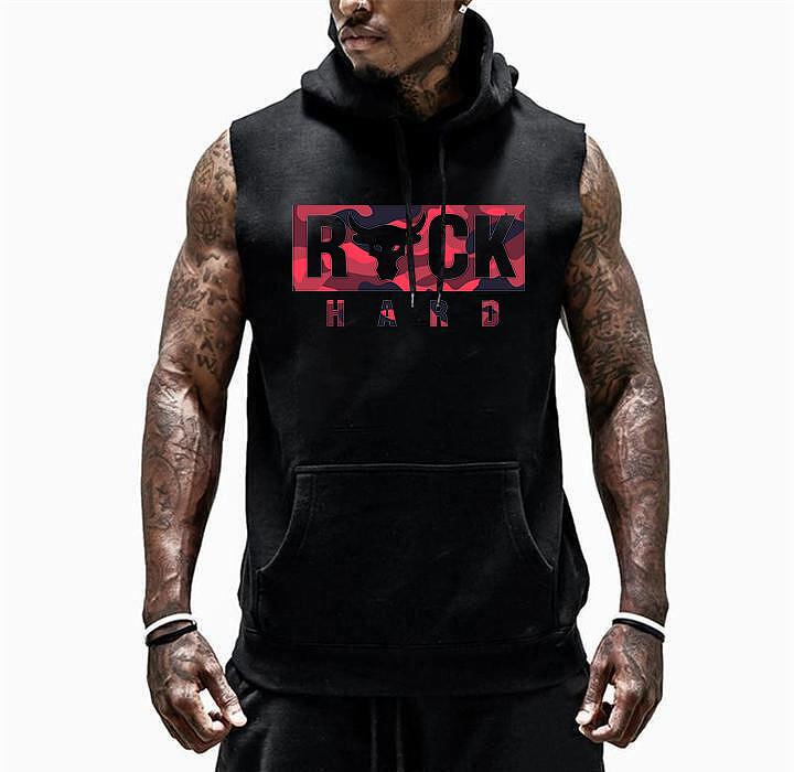 Hanorace fără maneca Rock Hard Red