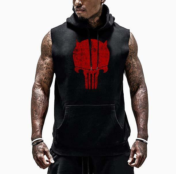 Hanorace fără maneca Devil Skull