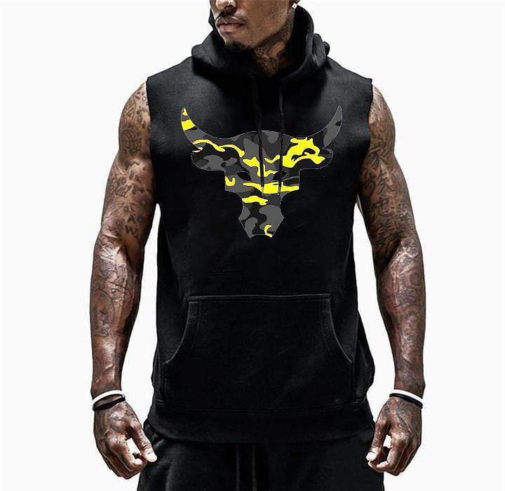 Hanorace fără maneca Taur Yellow Camo