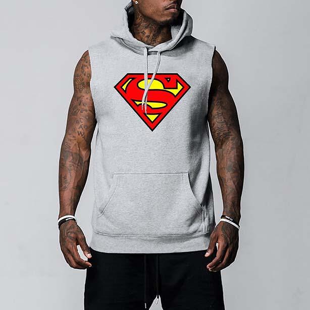 Hanorace fără maneca Superman Gri