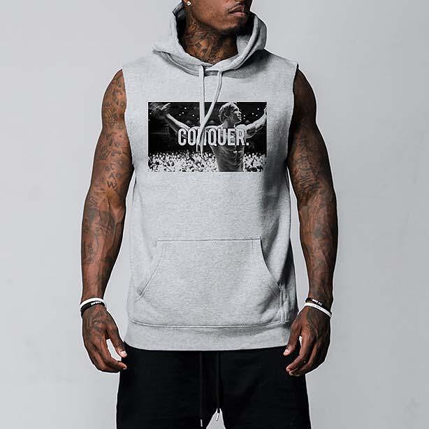 Hanorace fără maneca Conquer Gri