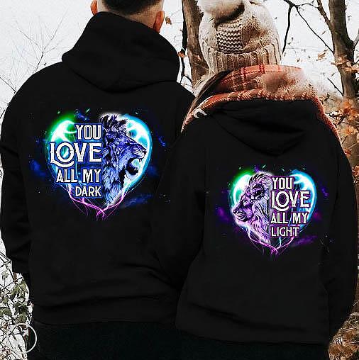 Hanorace pentru cupluri Dark Light