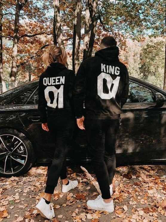 Hanorace pentru cupluri KING / QUEEN 01