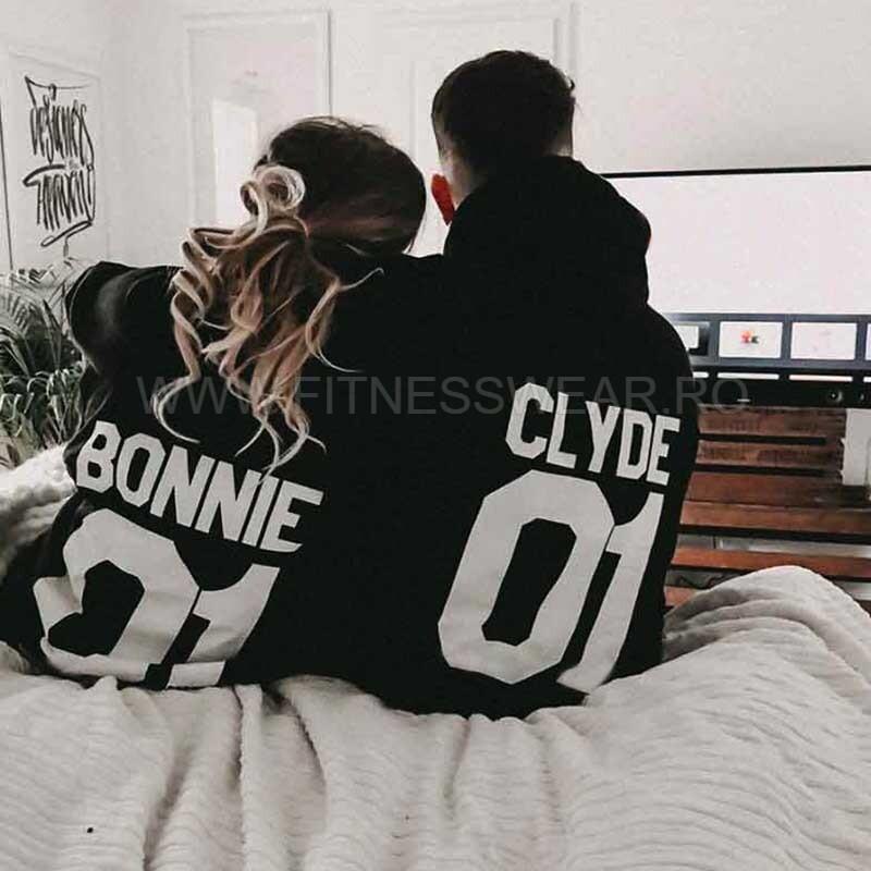 Hanorace pentru cupluri Bonnie / Clyde