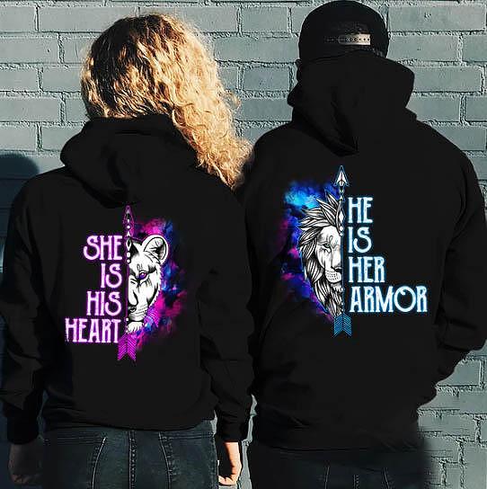 Hanorace pentru cupluri Heart Armor