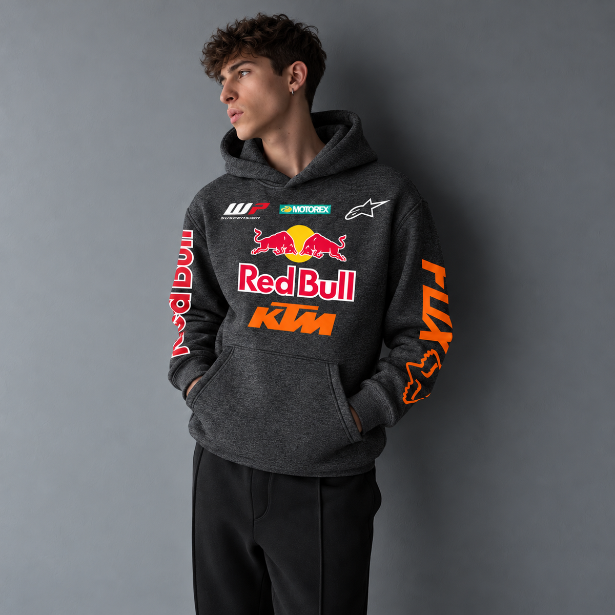 Hanorace RedBull KTM Dark gray - față