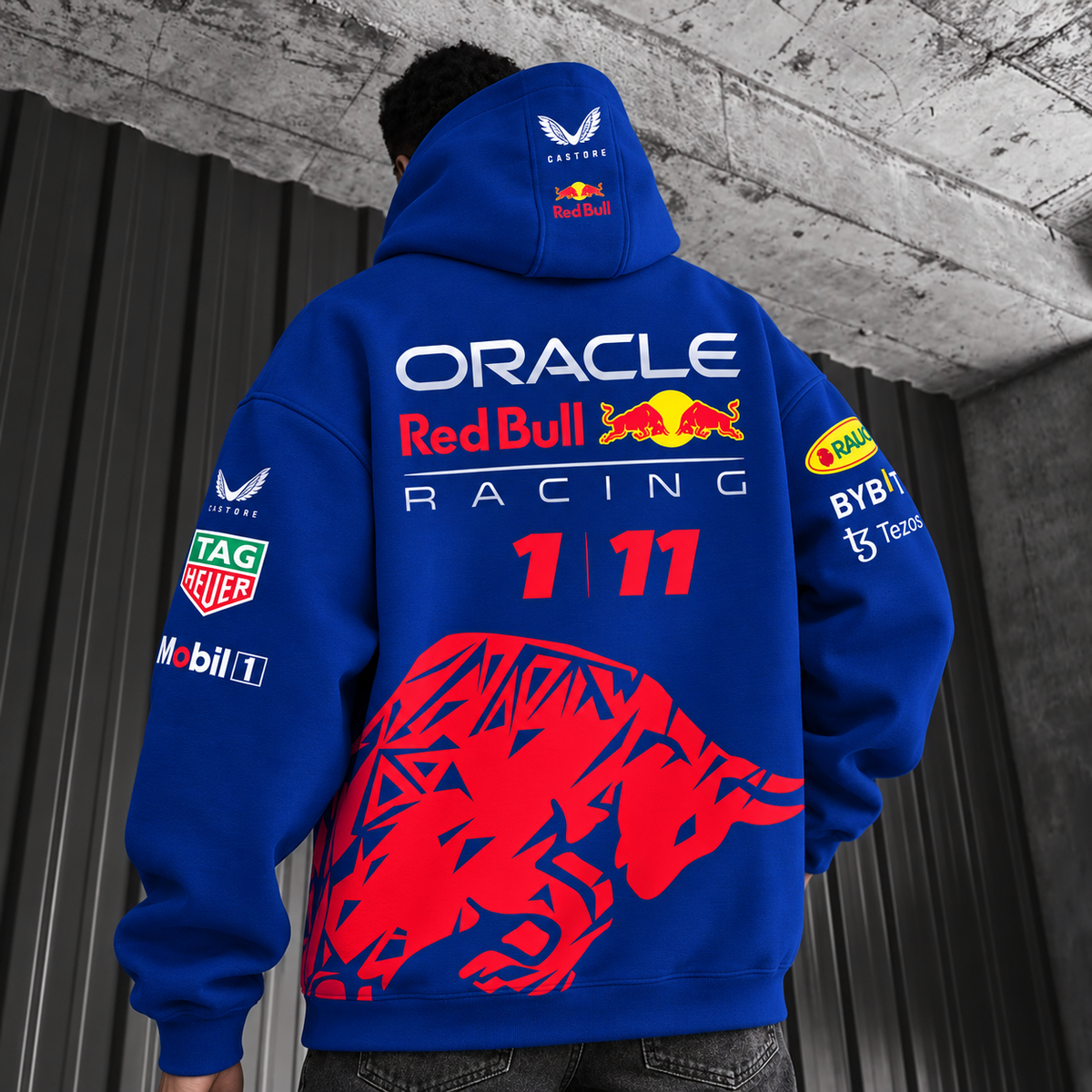 Hanorace RedBull Racing Royal blue - spate