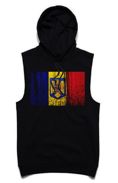 Hanorace fără maneca Romanian Flag