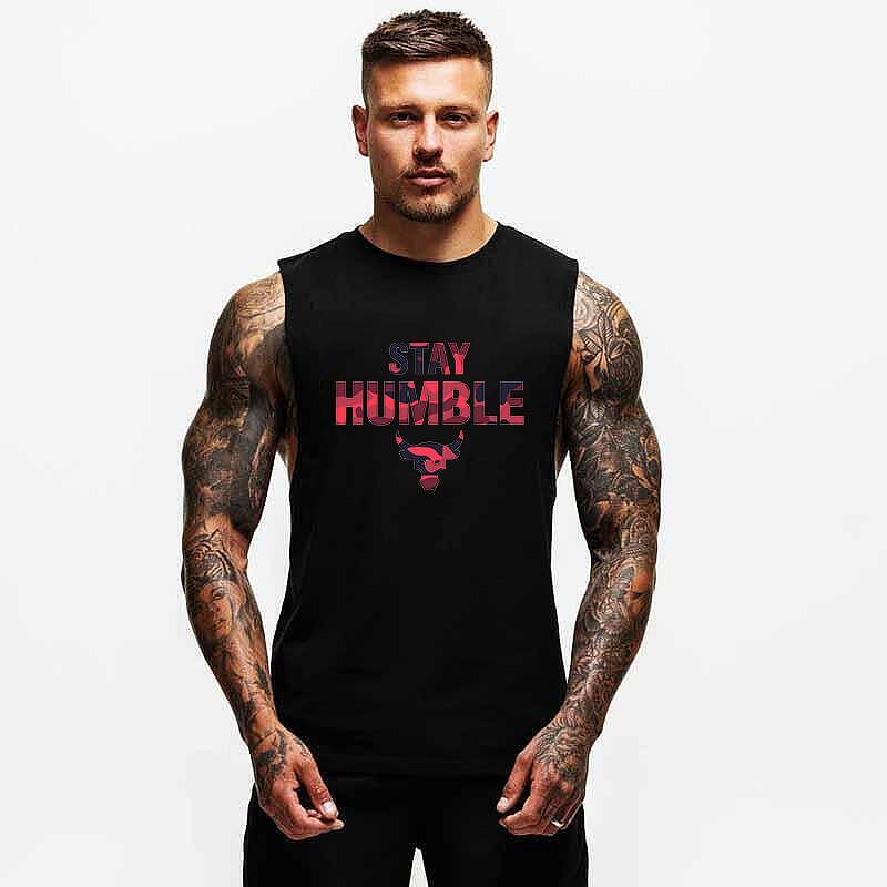 Muscle Maieuri Stay Humble Red