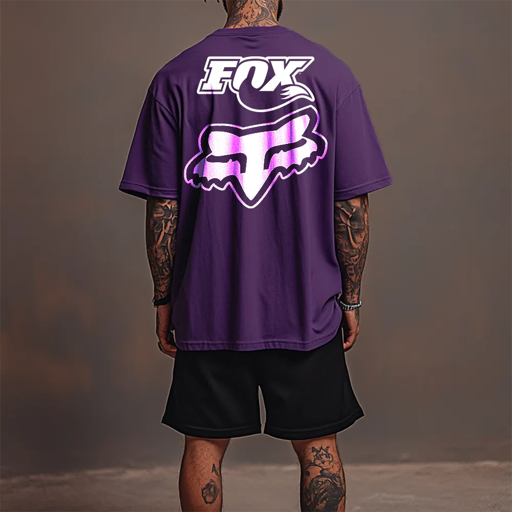 Premium Oversized Echipamentul scurt WhiteFoxxx prpl