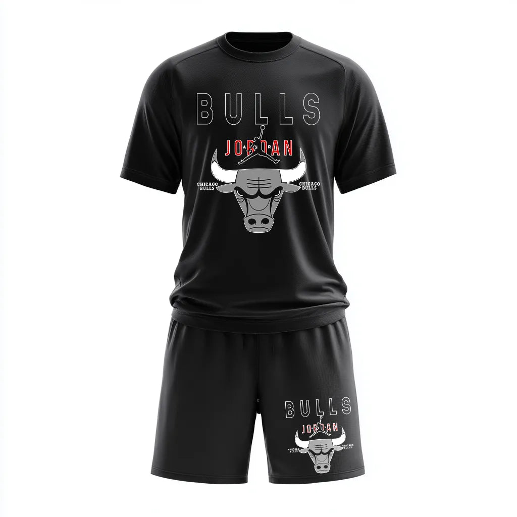 Set sportiv respirabil Bulls bl/wh