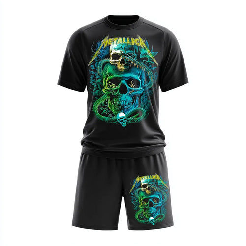 Set sportiv respirabil Metallica Skulls and Bones