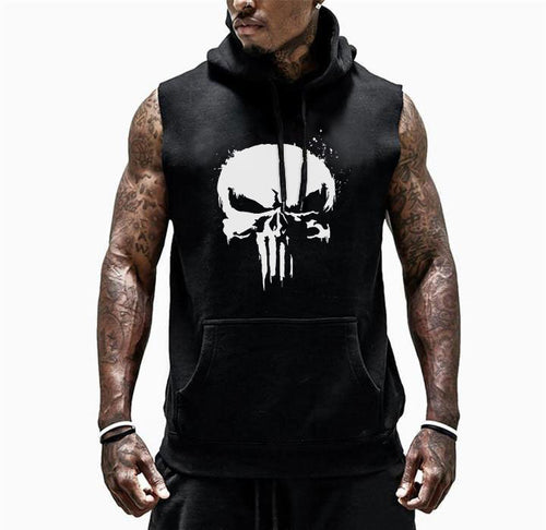 Hanorace fără maneca The Punisher Black