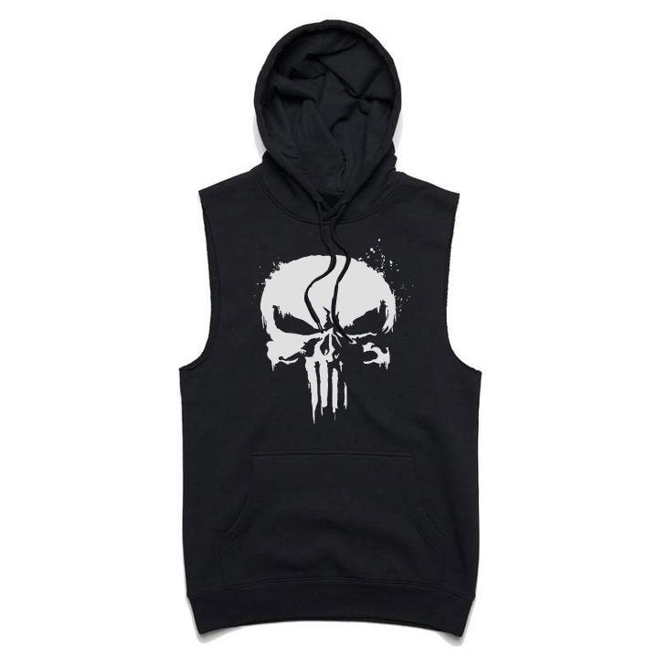 Hanorace fără maneca The Punisher Black
