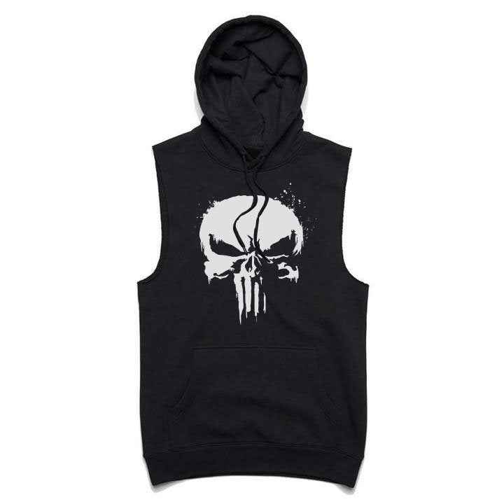 Hanorace fără maneca The Punisher Black