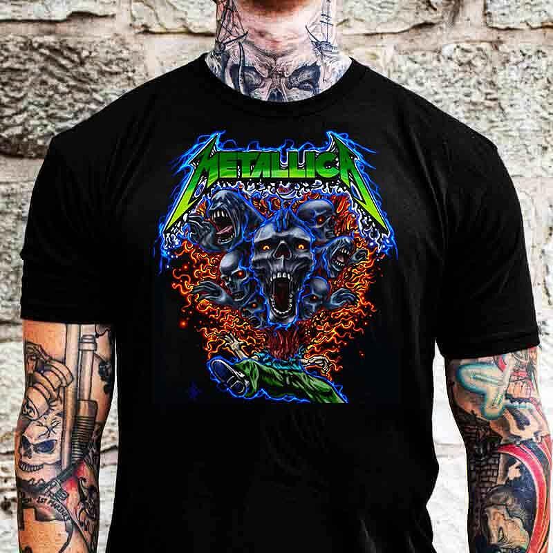 Tricou Metallica Color Skull