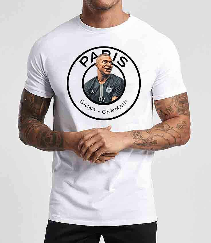 Tricou Paris Saint-Germain Mbappe Alb