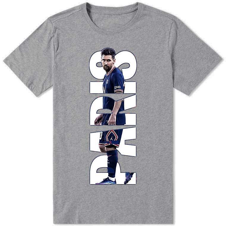 Tricou Paris Messi Gri