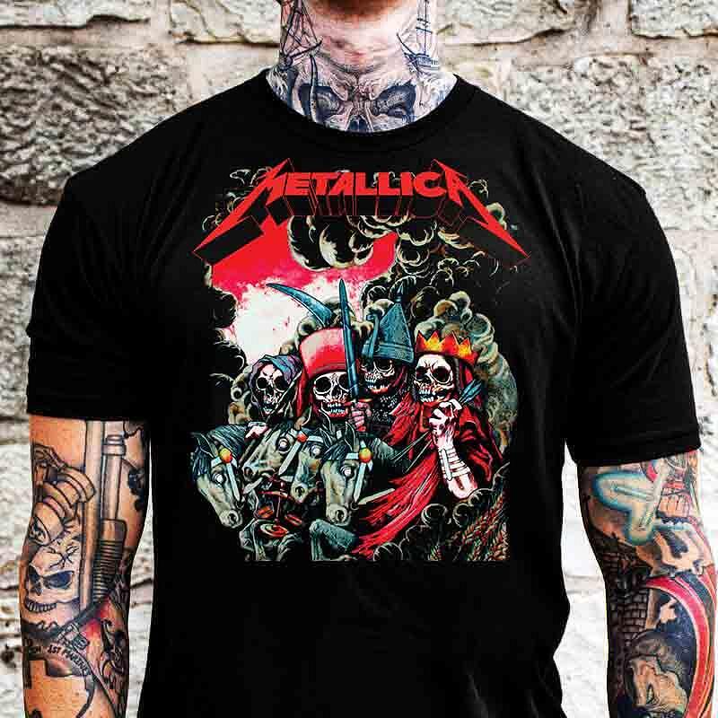 Tricou Metallica Skull Army