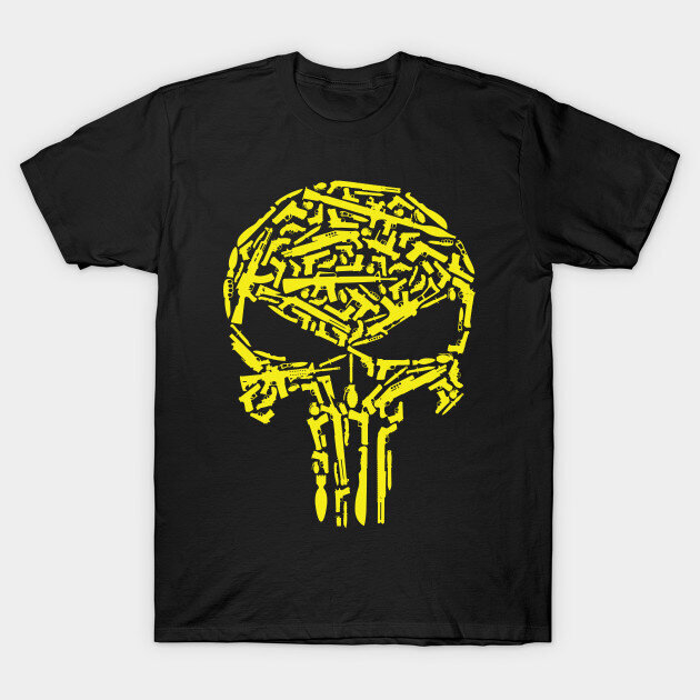 Tricou Skull Yellow