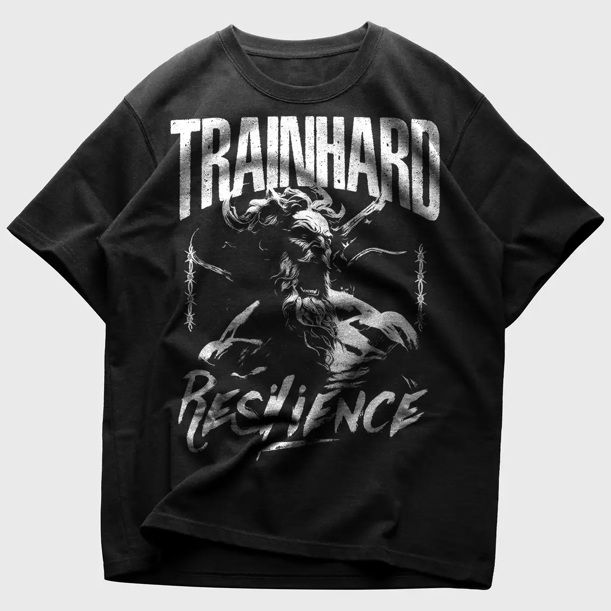 Tricou Unisex Oversize Train Hard