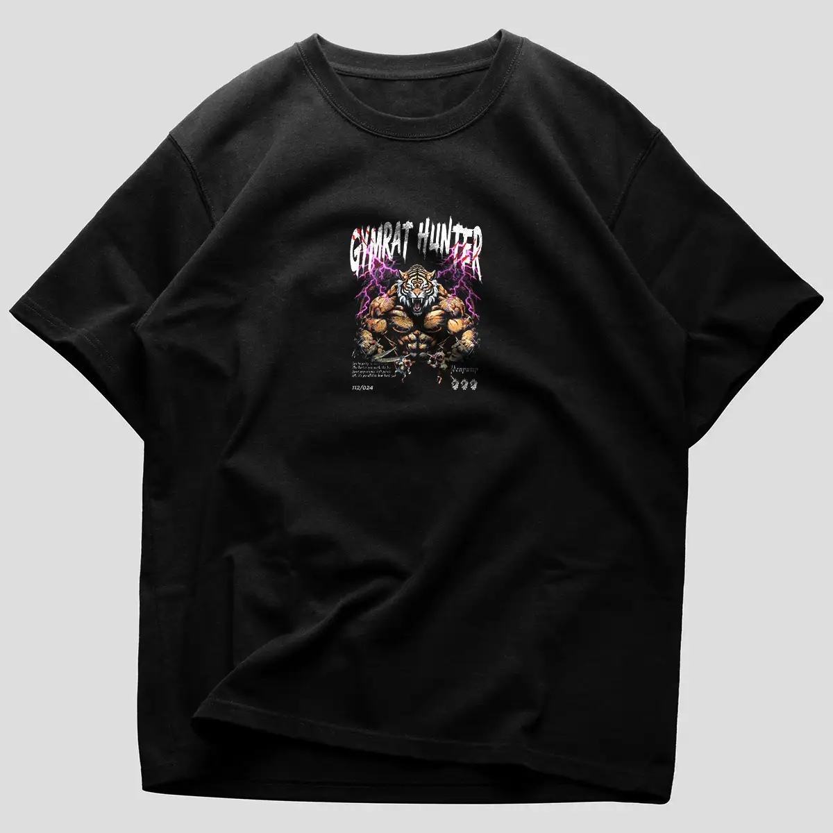 Tricou Unisex Oversize Gym Rat Hunter
