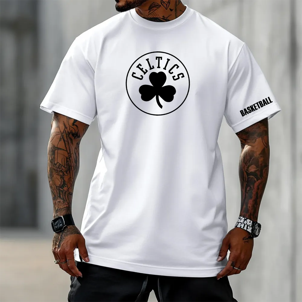 Tricou Unisex Oversized Boston B/W wh