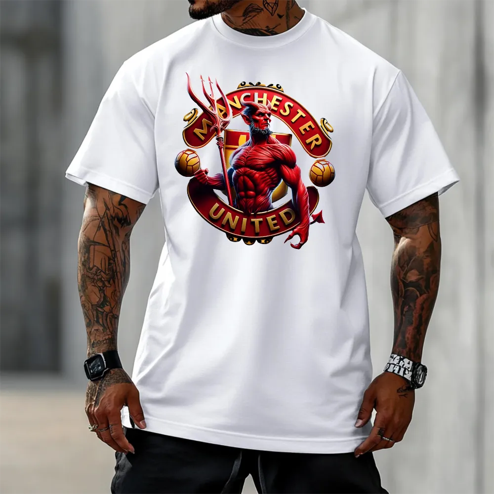 Tricou Unisex Oversized Man United Devil wh