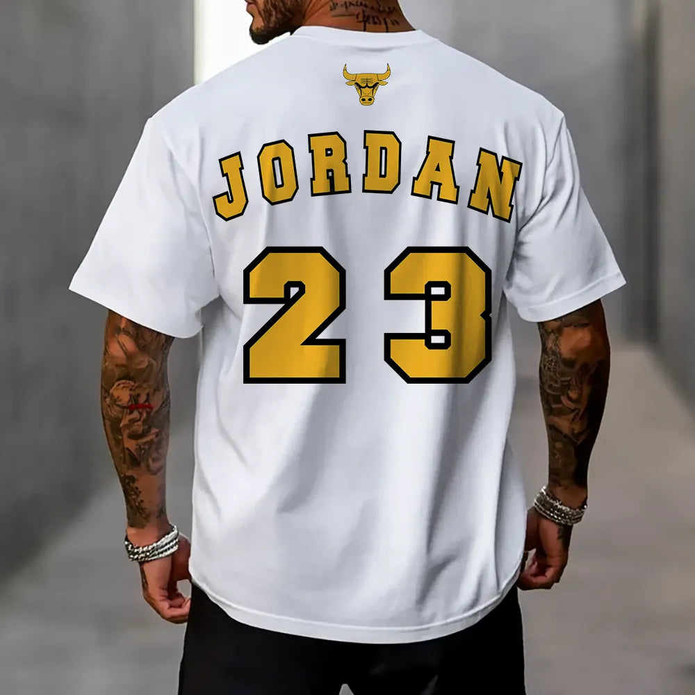 Tricou Unisex Oversized Bulls23 Gold