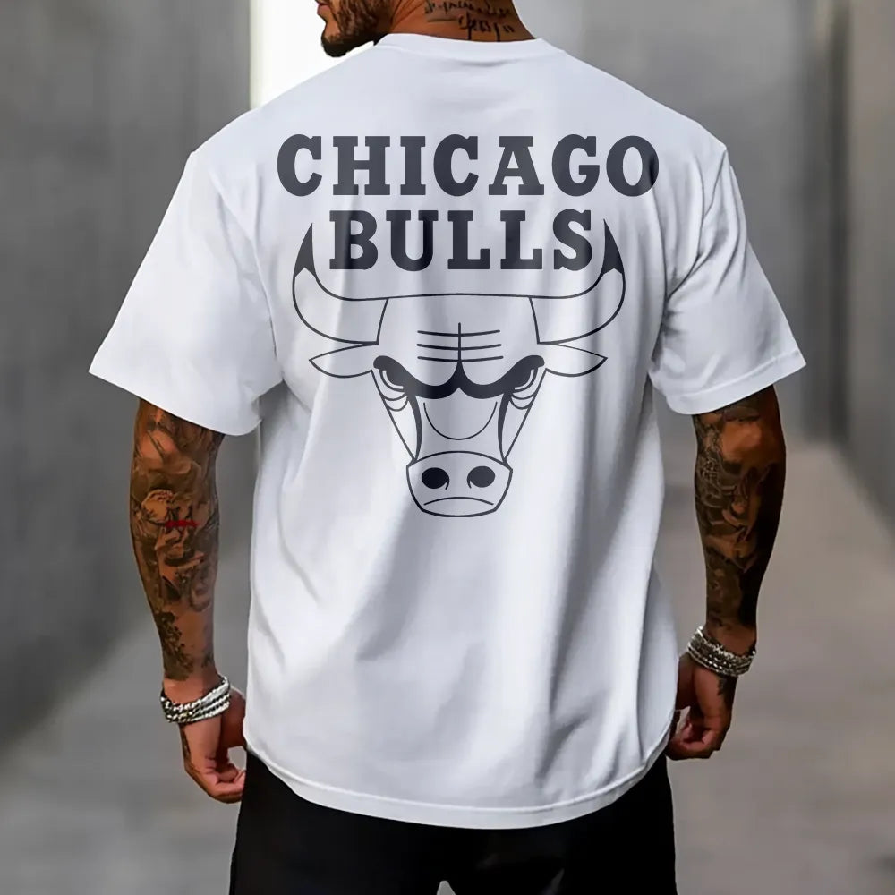 Tricou Unisex Oversized BullsBl wh