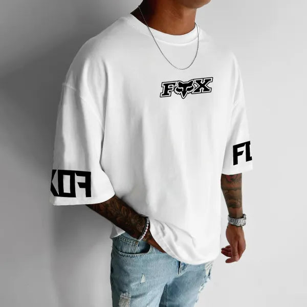 Tricou Unisex Oversized FoxRacing wh