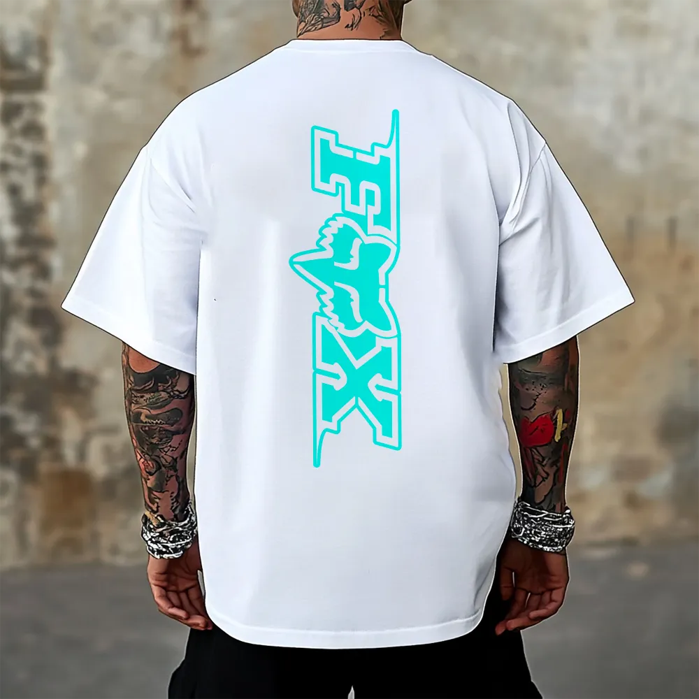Tricou Unisex Oversized CyanFoxxx wh