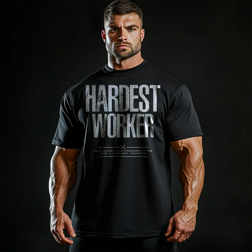 Tricou Unisex Oversized Hardest Worker