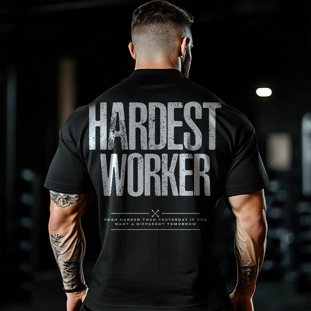Tricou Unisex Oversized Hardest Worker