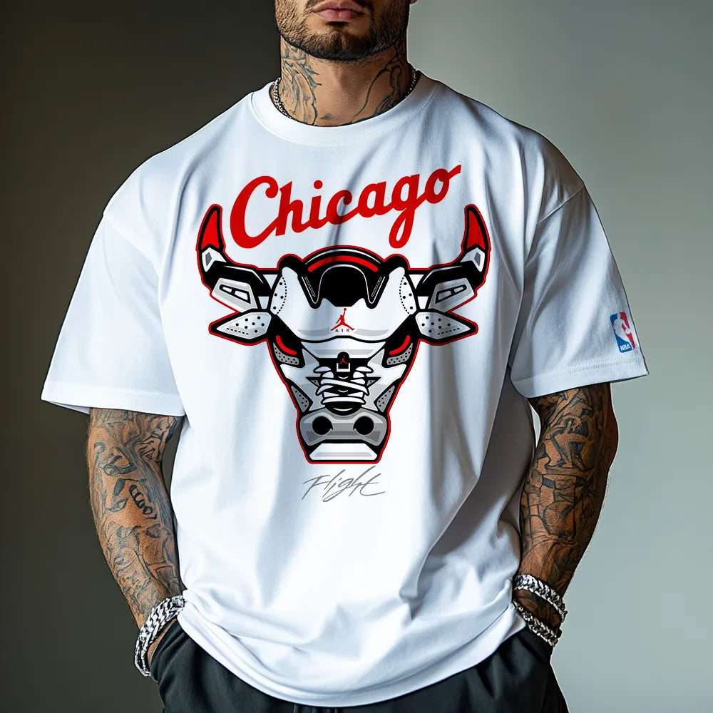 Tricou Unisex Oversized Chicago Flight
