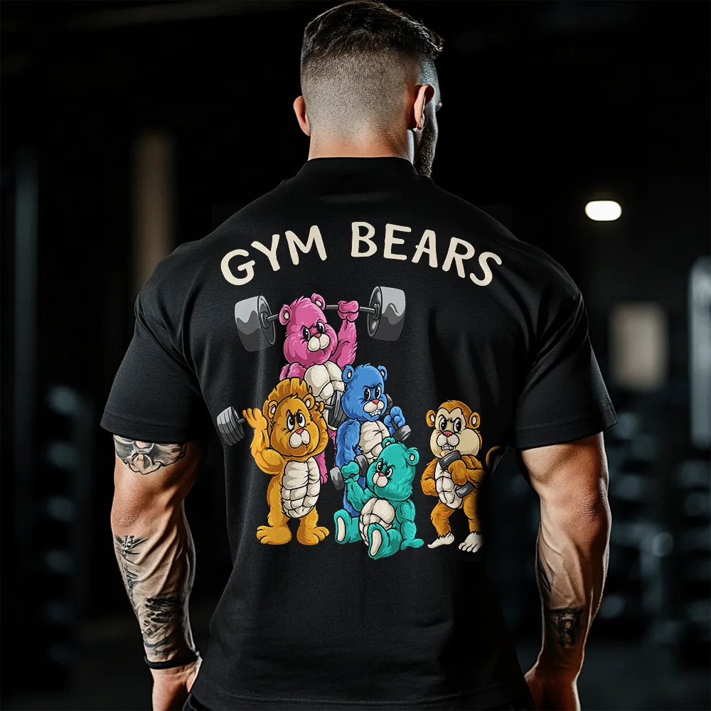 Tricou Unisex Oversized Gym Bears