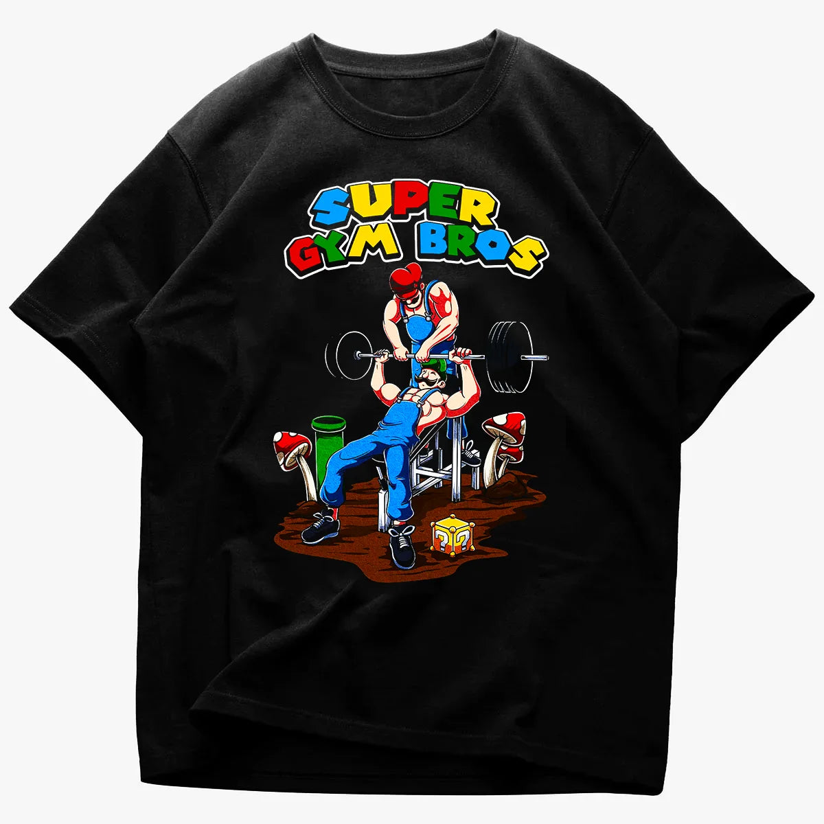 Tricou Unisex Oversized Super Gym Bros