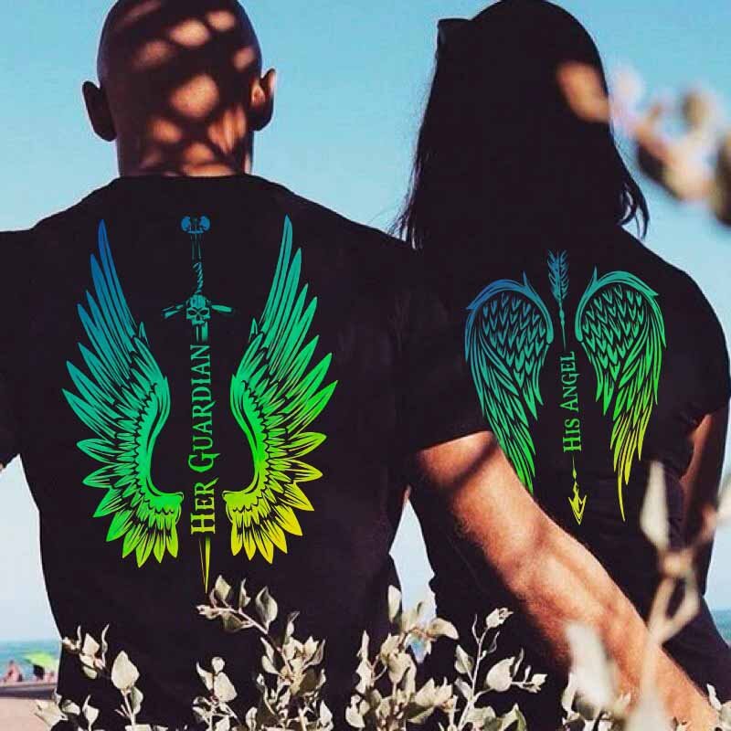 Tricouri pentru cupluri Angel / Gaurdian 2