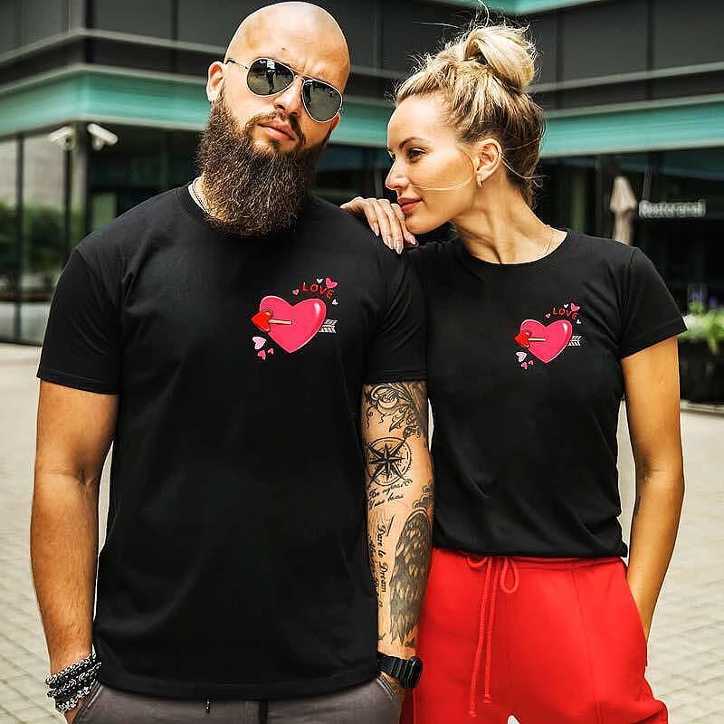 Tricouri pentru cupluri Hearts
