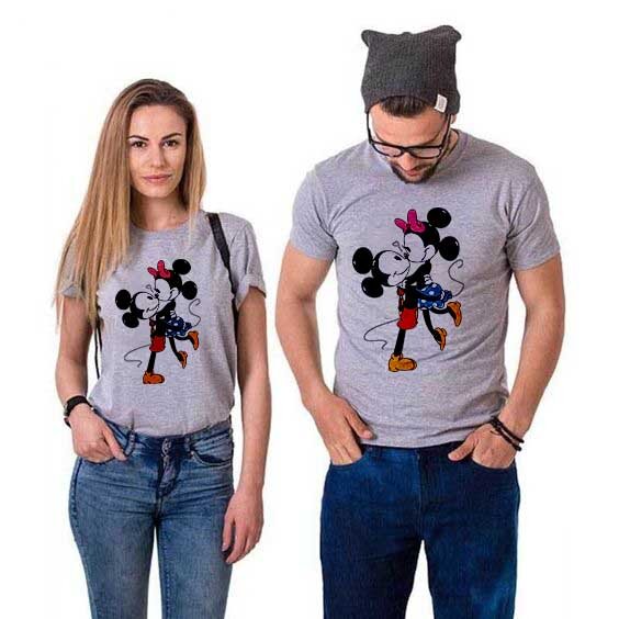 Tricouri pentru cupluri Mickey Minnie HUG