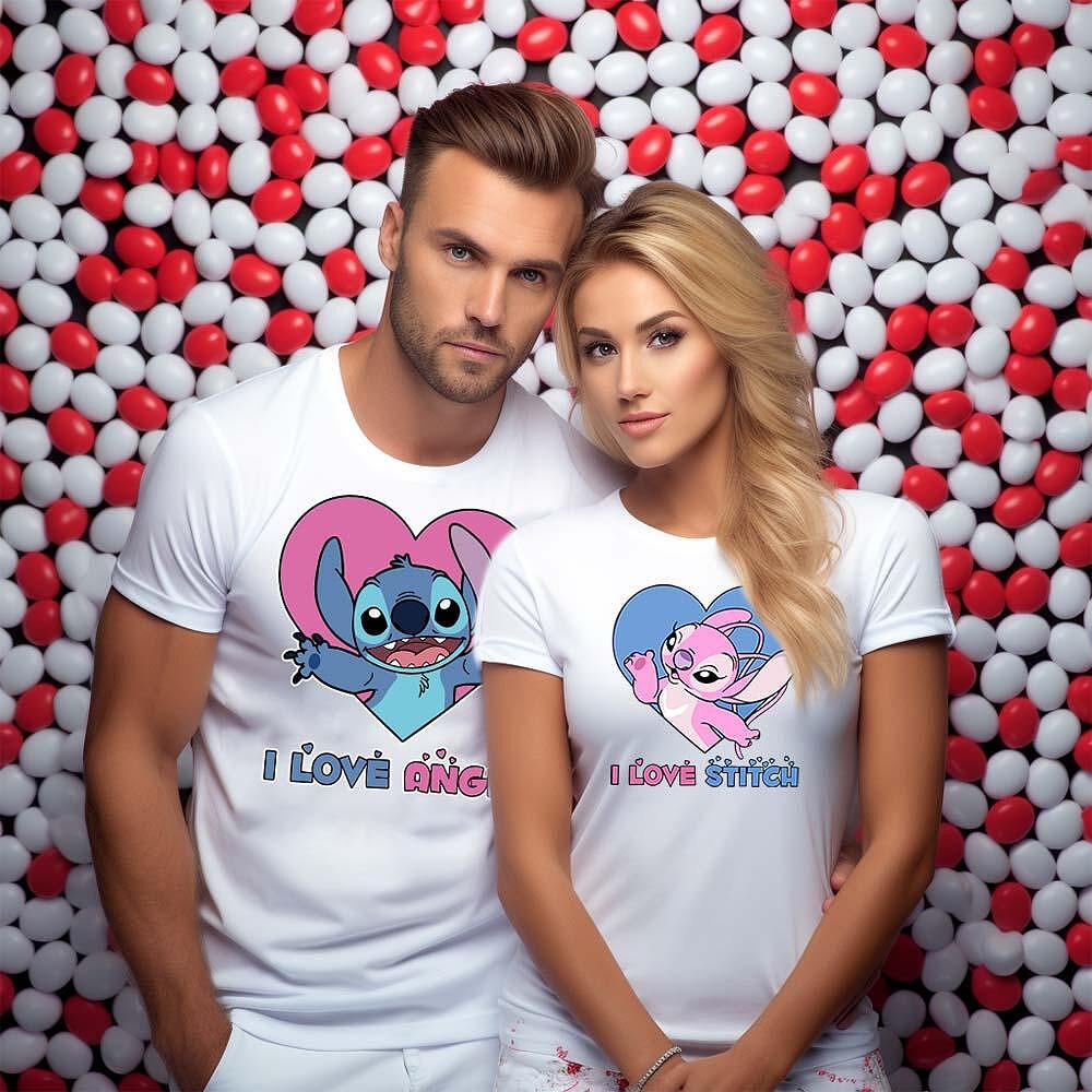 Tricouri pentru cupluri I Love You